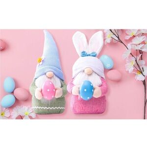 Easter Gnome Plush Set with Eggs